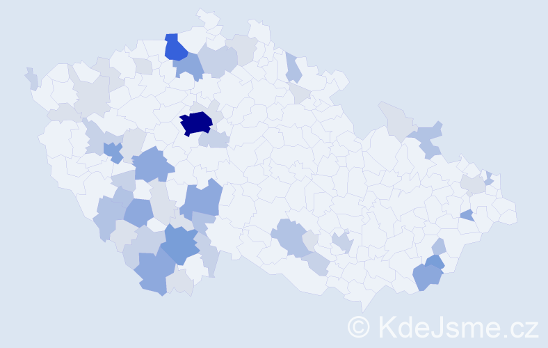 Příjmení: 'Drha', počet výskytů 146 v celé ČR