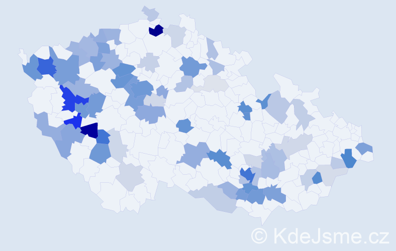 Příjmení: 'Singer', počet výskytů 280 v celé ČR