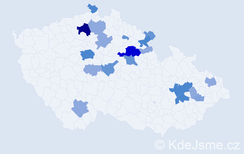 Příjmení: 'Ringel', počet výskytů 56 v celé ČR