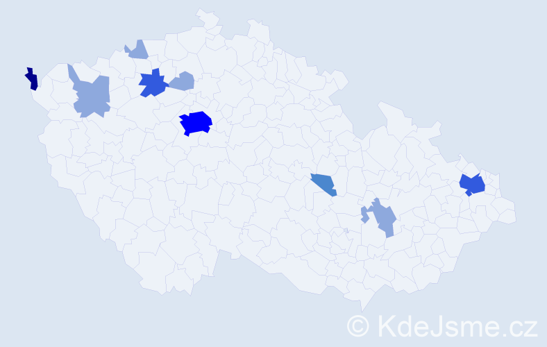 Příjmení: 'Atanasovová', počet výskytů 21 v celé ČR