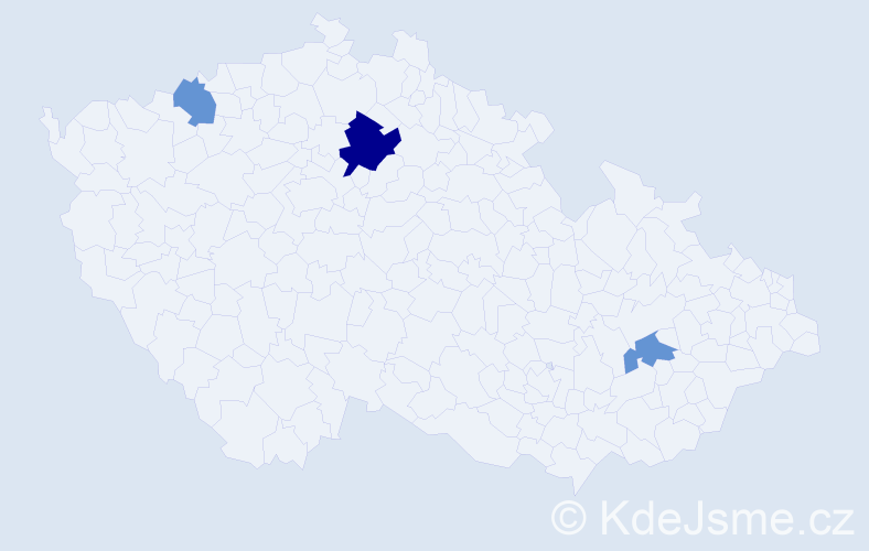 Příjmení: 'Shirmen', počet výskytů 5 v celé ČR