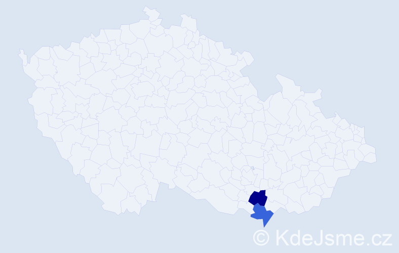 Příjmení: 'Korcián', počet výskytů 2 v celé ČR