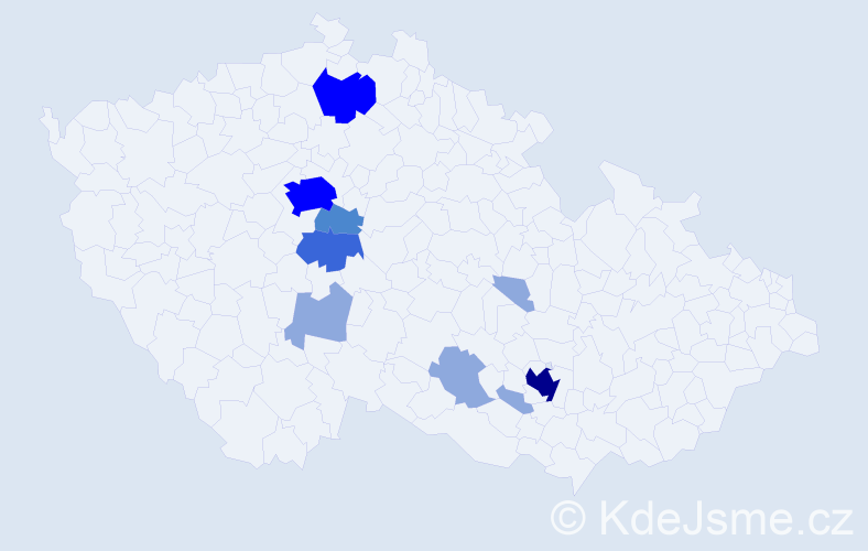 Příjmení: 'Vieweghová', počet výskytů 28 v celé ČR
