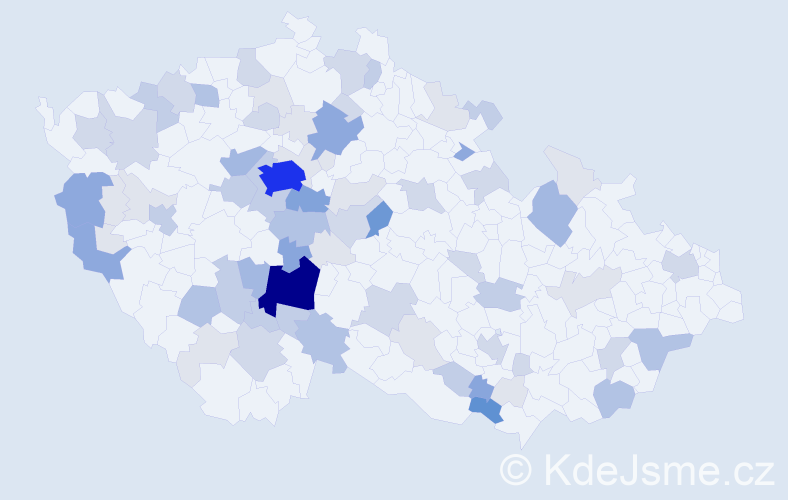 Příjmení: 'Skaláková', počet výskytů 245 v celé ČR