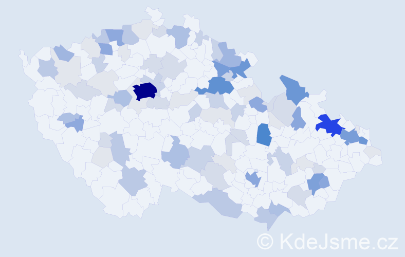 Příjmení: 'Schreiber', počet výskytů 355 v celé ČR