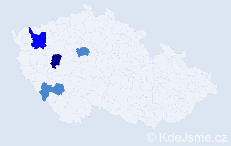 Příjmení: 'Trautner', počet výskytů 8 v celé ČR