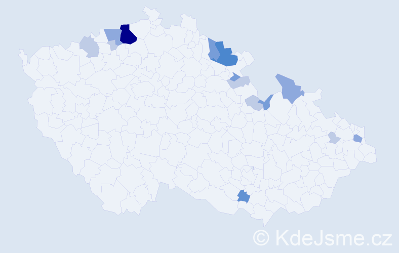 Příjmení: 'Tataiová', počet výskytů 39 v celé ČR
