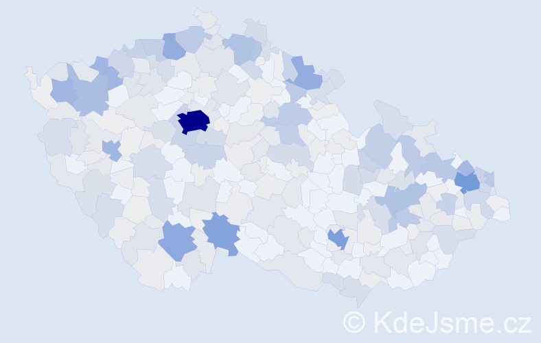 Příjmení: 'Schmidt', počet výskytů 1181 v celé ČR