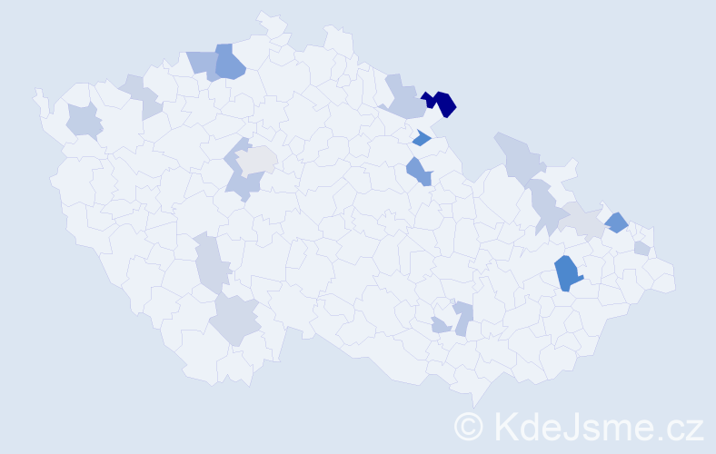 Příjmení: 'Bartschová', počet výskytů 51 v celé ČR