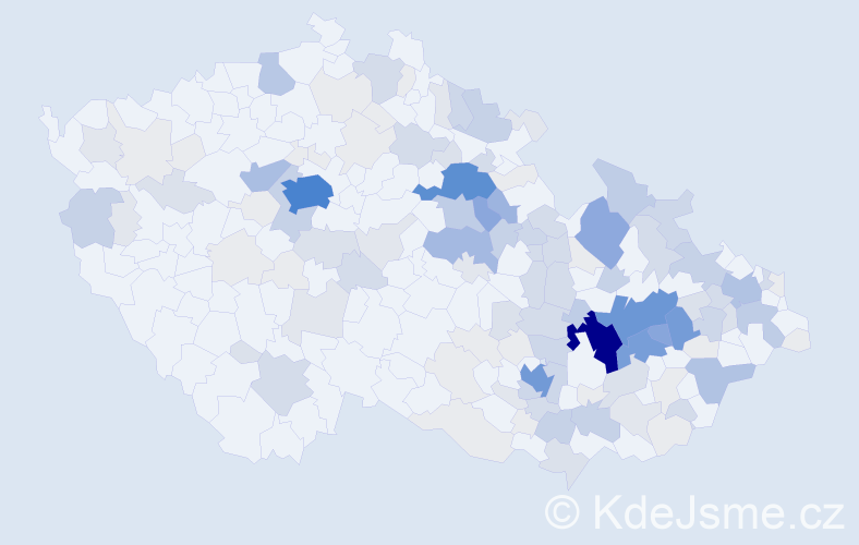 Příjmení: 'Pírková', počet výskytů 571 v celé ČR