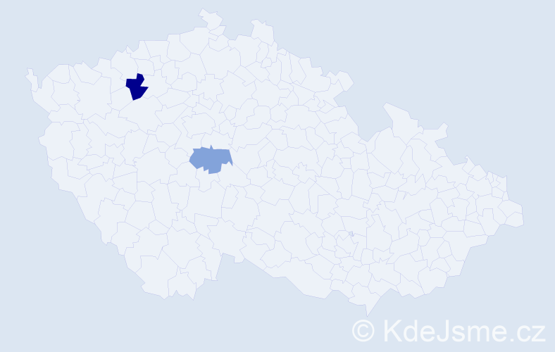Příjmení: 'Gwizd', počet výskytů 3 v celé ČR
