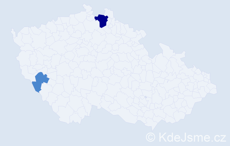 Příjmení: 'Mičjarová', počet výskytů 4 v celé ČR