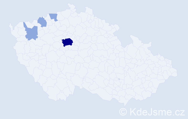 Příjmení: 'Aksenov', počet výskytů 8 v celé ČR