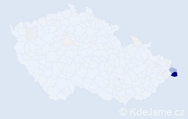 Příjmení: 'Suszka', počet výskytů 114 v celé ČR