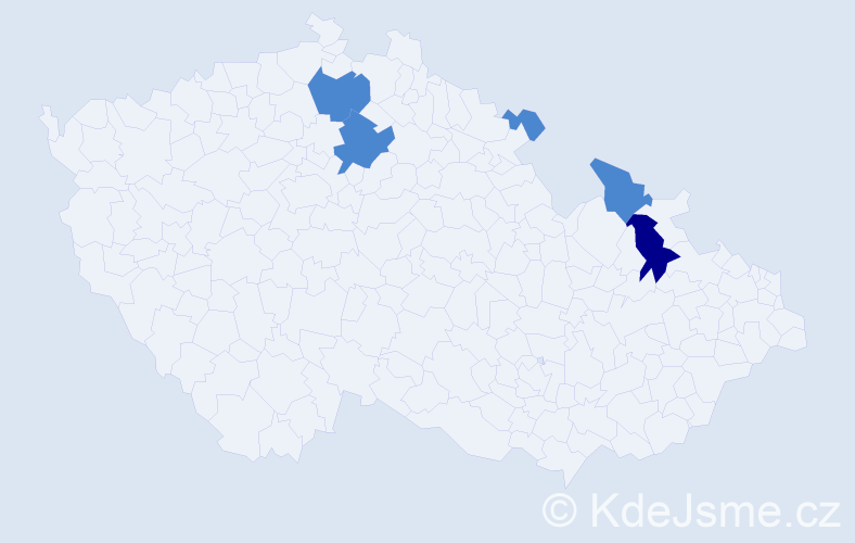 Příjmení: 'Krištoforiová', počet výskytů 7 v celé ČR