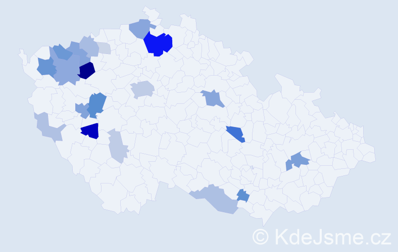 Příjmení: 'Harangová', počet výskytů 71 v celé ČR
