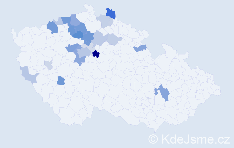 Příjmení: 'Schönfeld', počet výskytů 79 v celé ČR