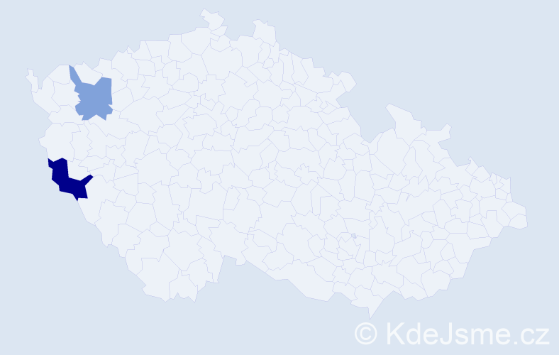 Příjmení: 'Androščuková', počet výskytů 3 v celé ČR