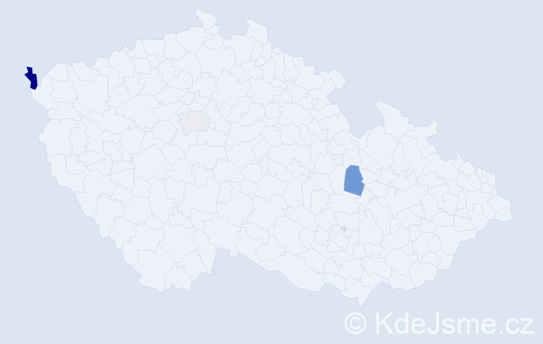 Příjmení: 'Turian', počet výskytů 4 v celé ČR