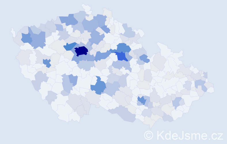 Příjmení: 'Bečka', počet výskytů 773 v celé ČR