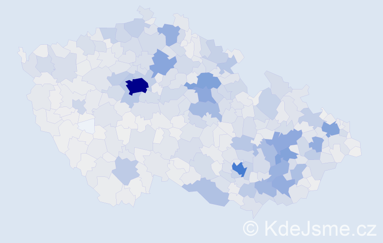 Příjmení: 'Horáková', počet výskytů 12542 v celé ČR