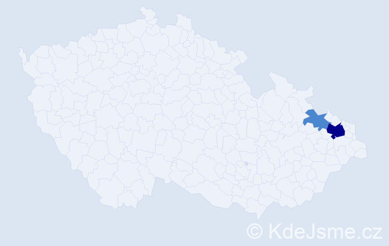 Příjmení: 'Karvanszki', počet výskytů 4 v celé ČR