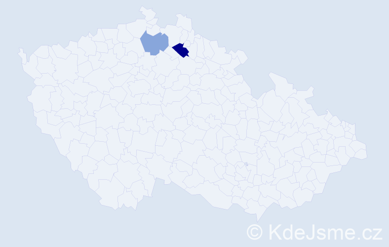 Příjmení: 'Karhutová', počet výskytů 3 v celé ČR