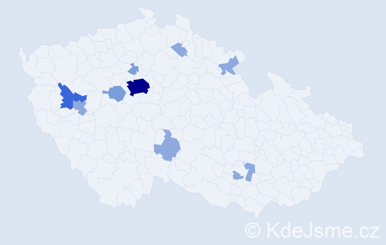 Příjmení: 'Doroshenko', počet výskytů 20 v celé ČR