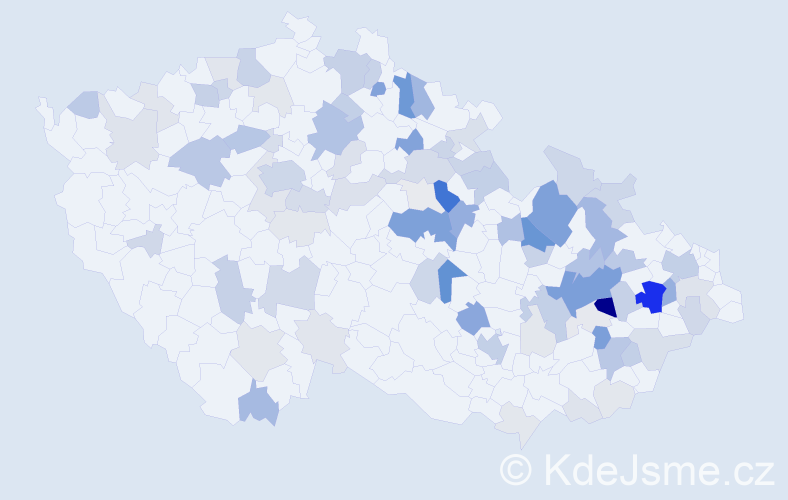 Příjmení: 'Doubravský', počet výskytů 297 v celé ČR