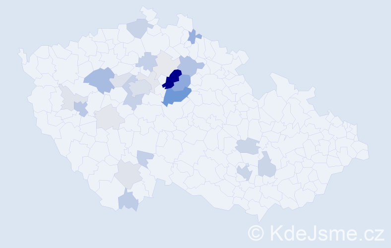 Příjmení: 'Noll', počet výskytů 98 v celé ČR