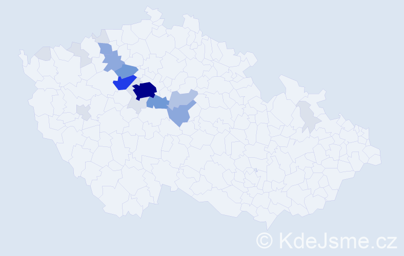 Příjmení: 'Skolil', počet výskytů 78 v celé ČR