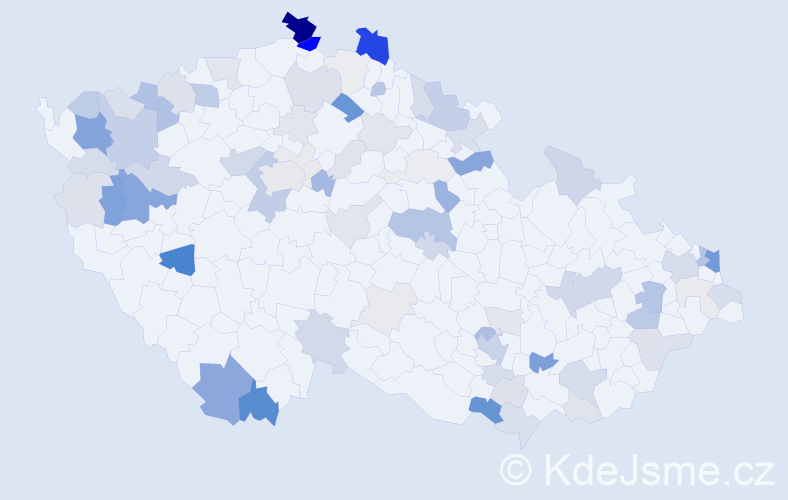 Příjmení: 'Rigová', počet výskytů 242 v celé ČR