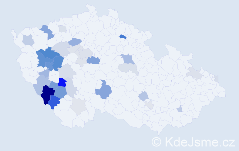 Příjmení: 'Skolková', počet výskytů 91 v celé ČR