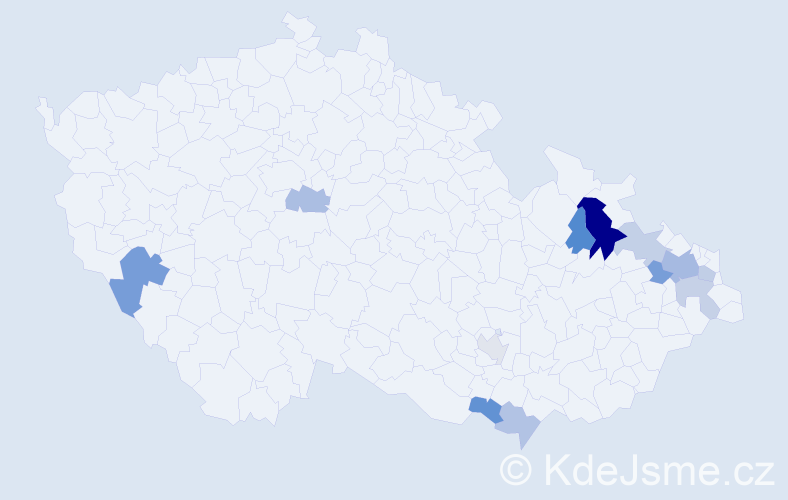 Příjmení: 'Chromiaková', počet výskytů 20 v celé ČR