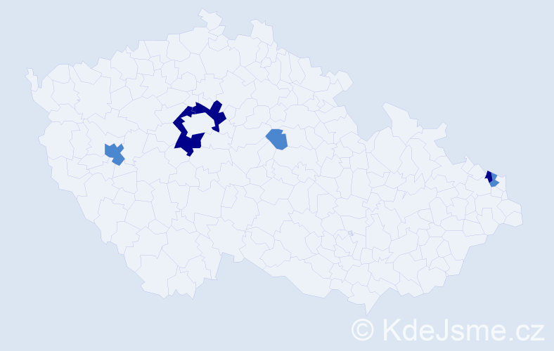 Příjmení: 'Plocica', počet výskytů 12 v celé ČR