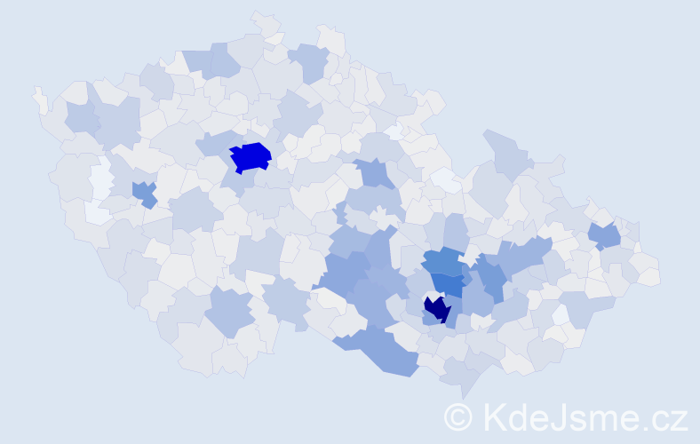 Příjmení: 'Sedláková', počet výskytů 4827 v celé ČR