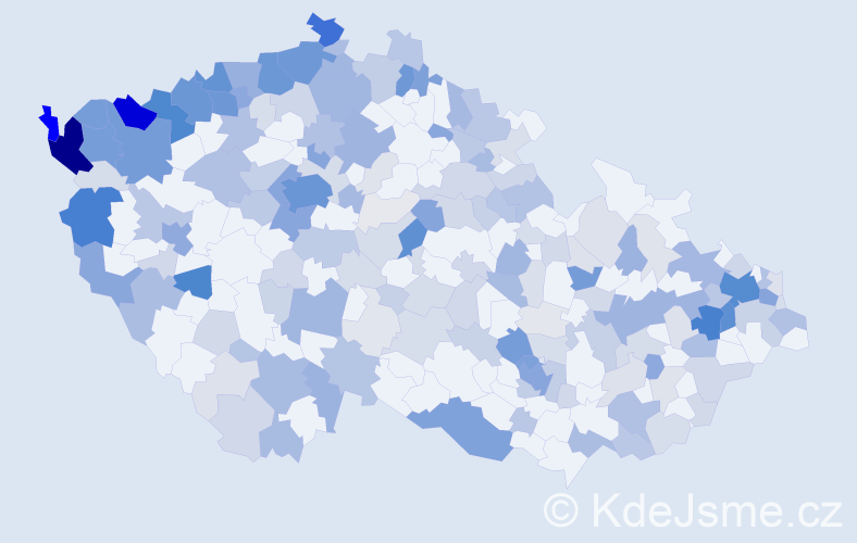 Příjmení: 'Nguyen', počet výskytů 924 v celé ČR