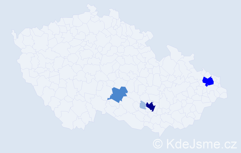 Příjmení: 'Schottnerová', počet výskytů 10 v celé ČR