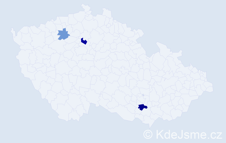 Příjmení: 'Kobath', počet výskytů 5 v celé ČR
