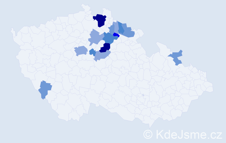 Příjmení: 'Landfeld', počet výskytů 38 v celé ČR