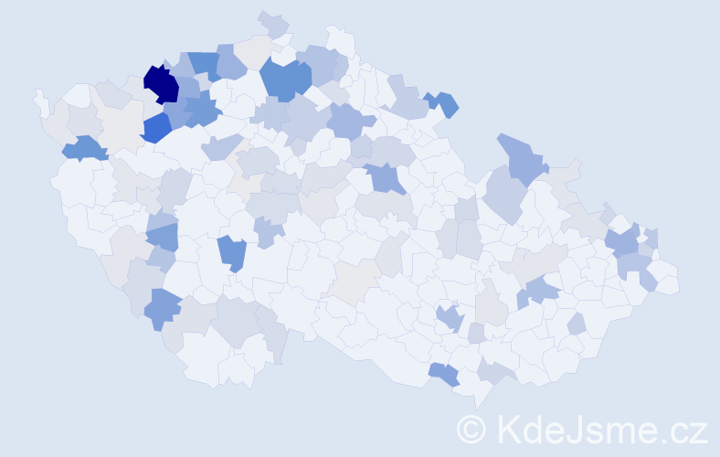 Příjmení: 'Fedáková', počet výskytů 373 v celé ČR