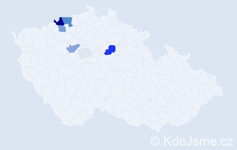 Příjmení: 'Kostjuk', počet výskytů 8 v celé ČR