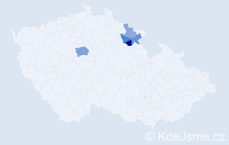 Příjmení: 'Lebedinská', počet výskytů 18 v celé ČR