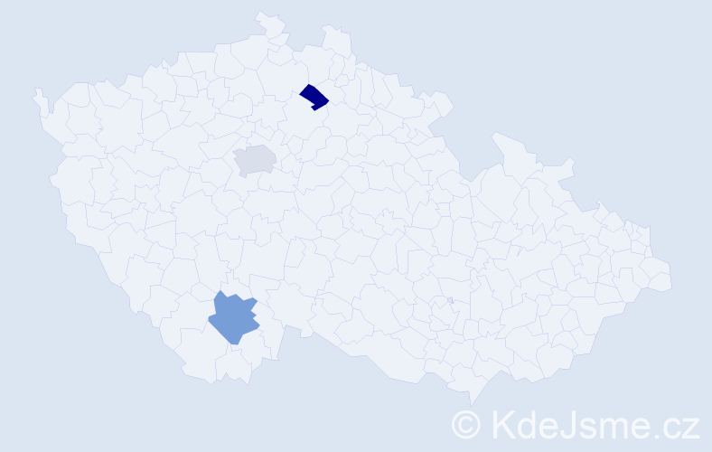 Příjmení: 'Bubuioc', počet výskytů 5 v celé ČR