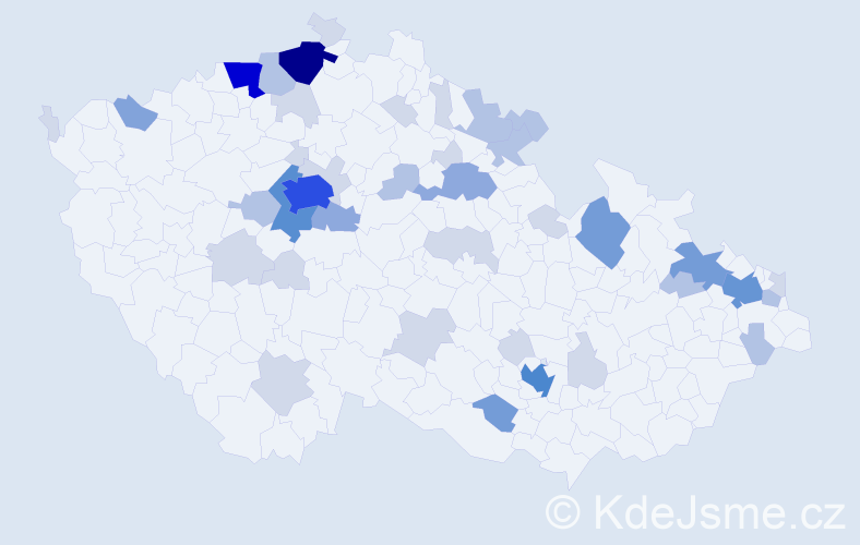 Příjmení: 'Fleischer', počet výskytů 121 v celé ČR