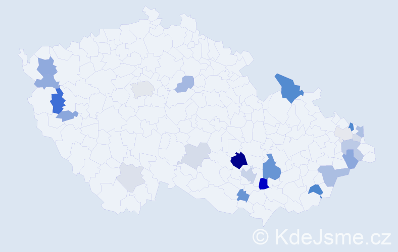 Příjmení: 'Ress', počet výskytů 51 v celé ČR