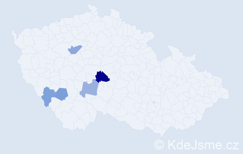 Příjmení: 'Korenda', počet výskytů 12 v celé ČR