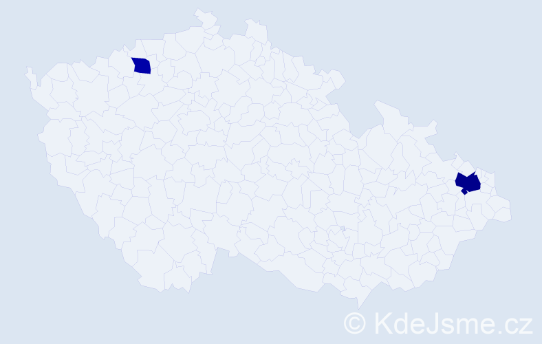 Příjmení: 'Kasanderová', počet výskytů 4 v celé ČR