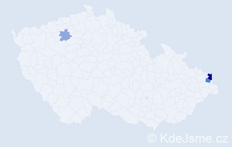 Příjmení: 'Panenko', počet výskytů 8 v celé ČR