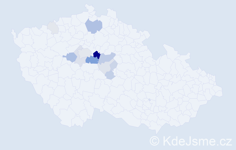 Příjmení: 'Splavec', počet výskytů 47 v celé ČR